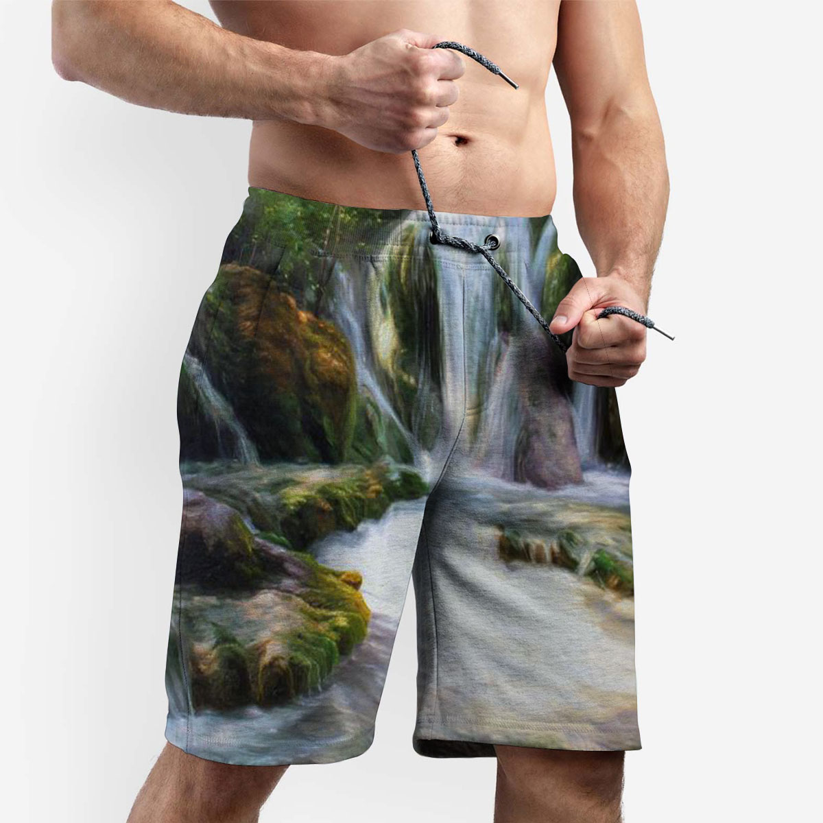 Deep Forest Waterfall Shorts