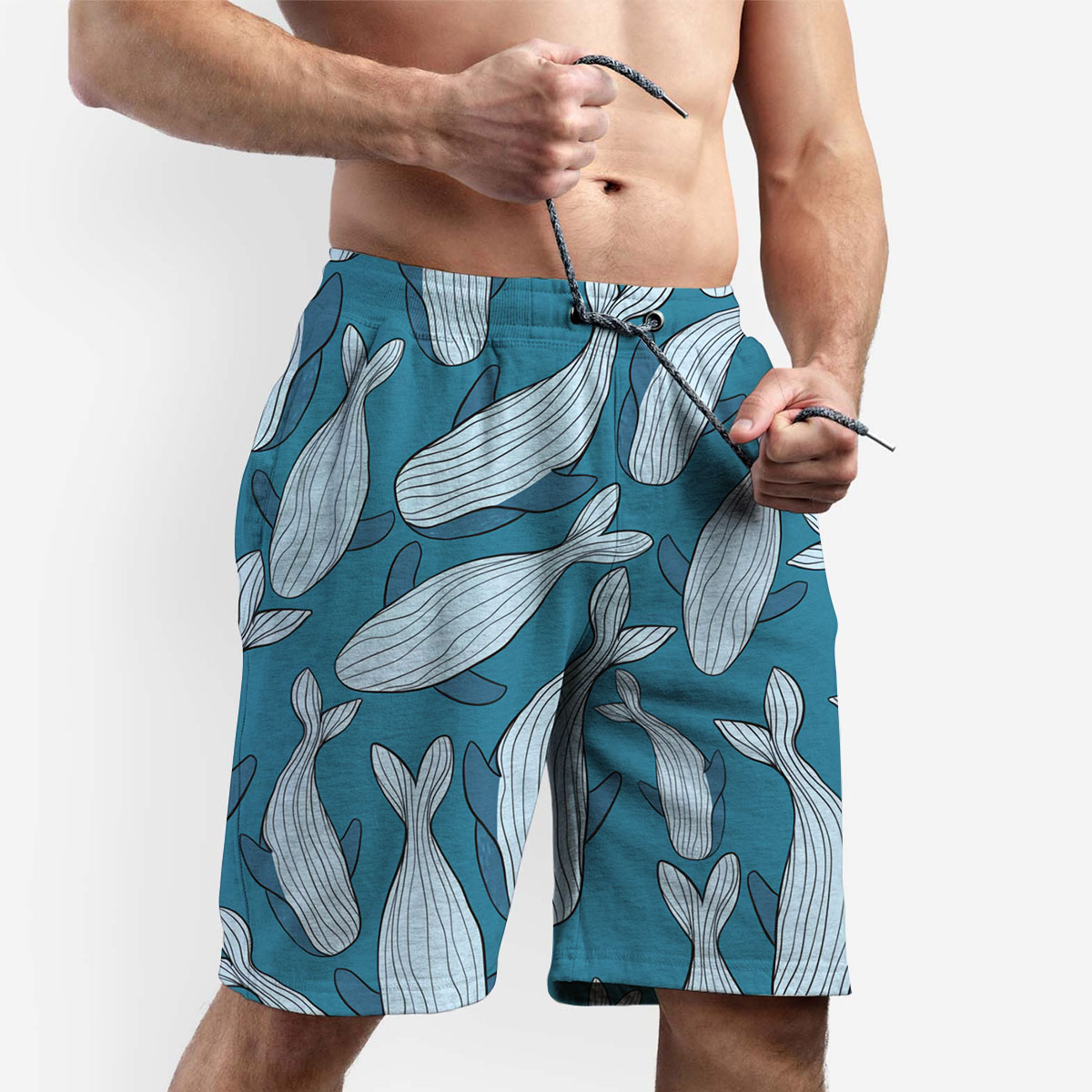 Family Blue Whale Shorts