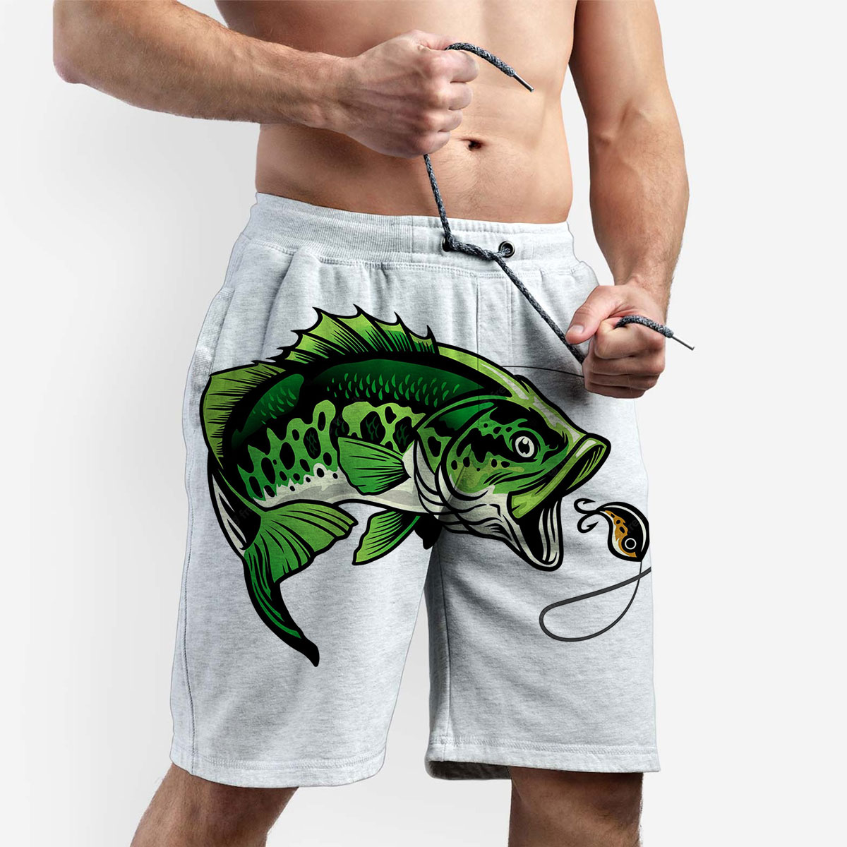 Funny Bass Fish Shorts
