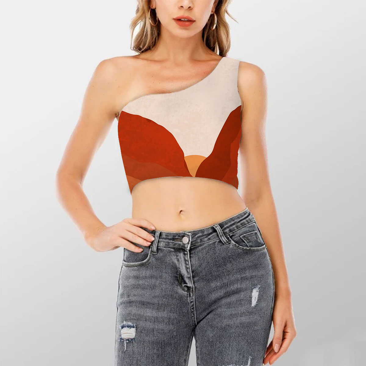 Canyon Shoulder Cropped Top