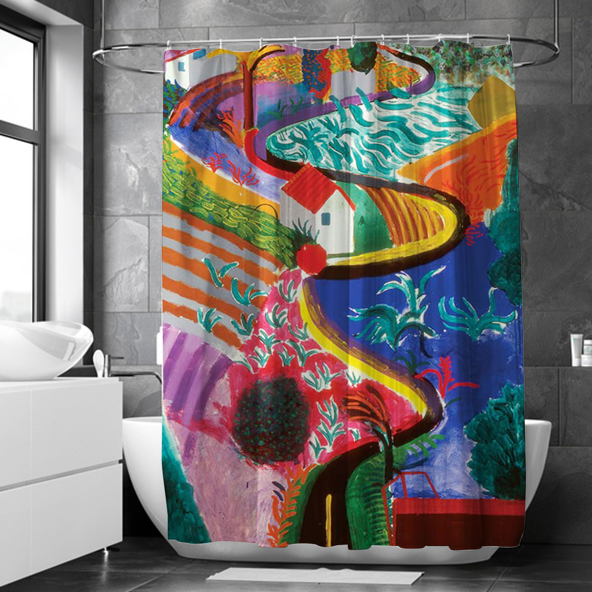 Colorful Canyon Shower Curtain