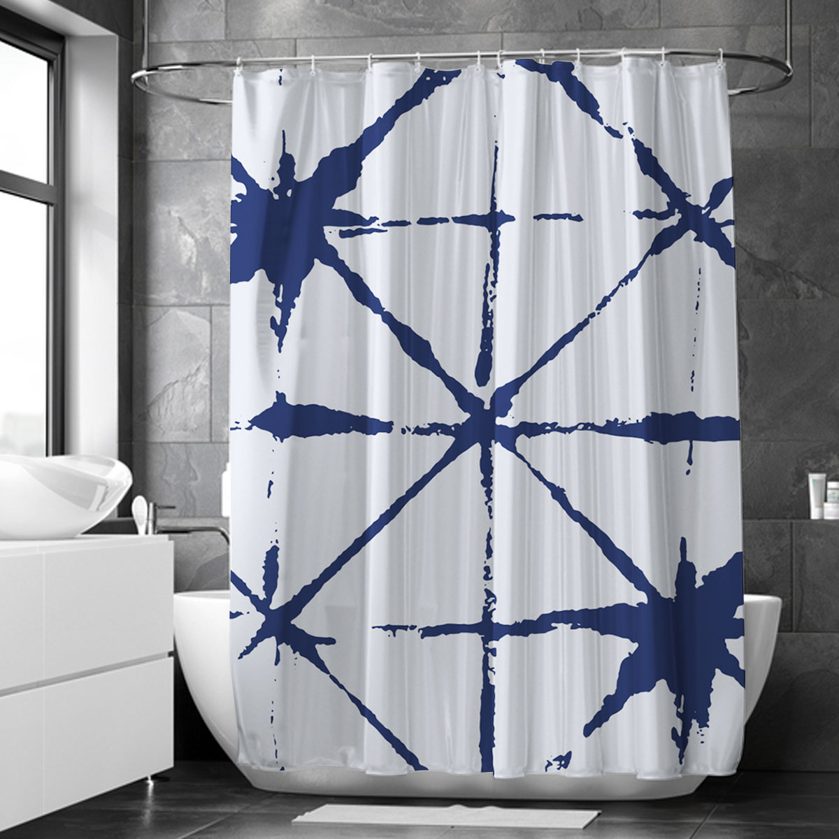 Japanese Wabi Sabi Shower Curtain