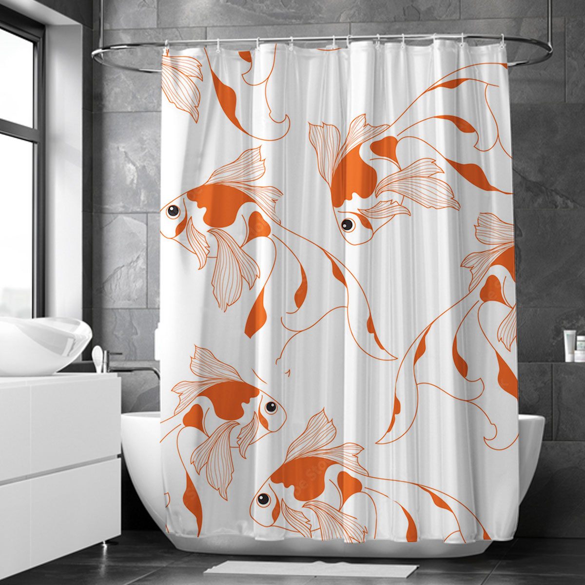 Lovely Goldfish Shower Curtain