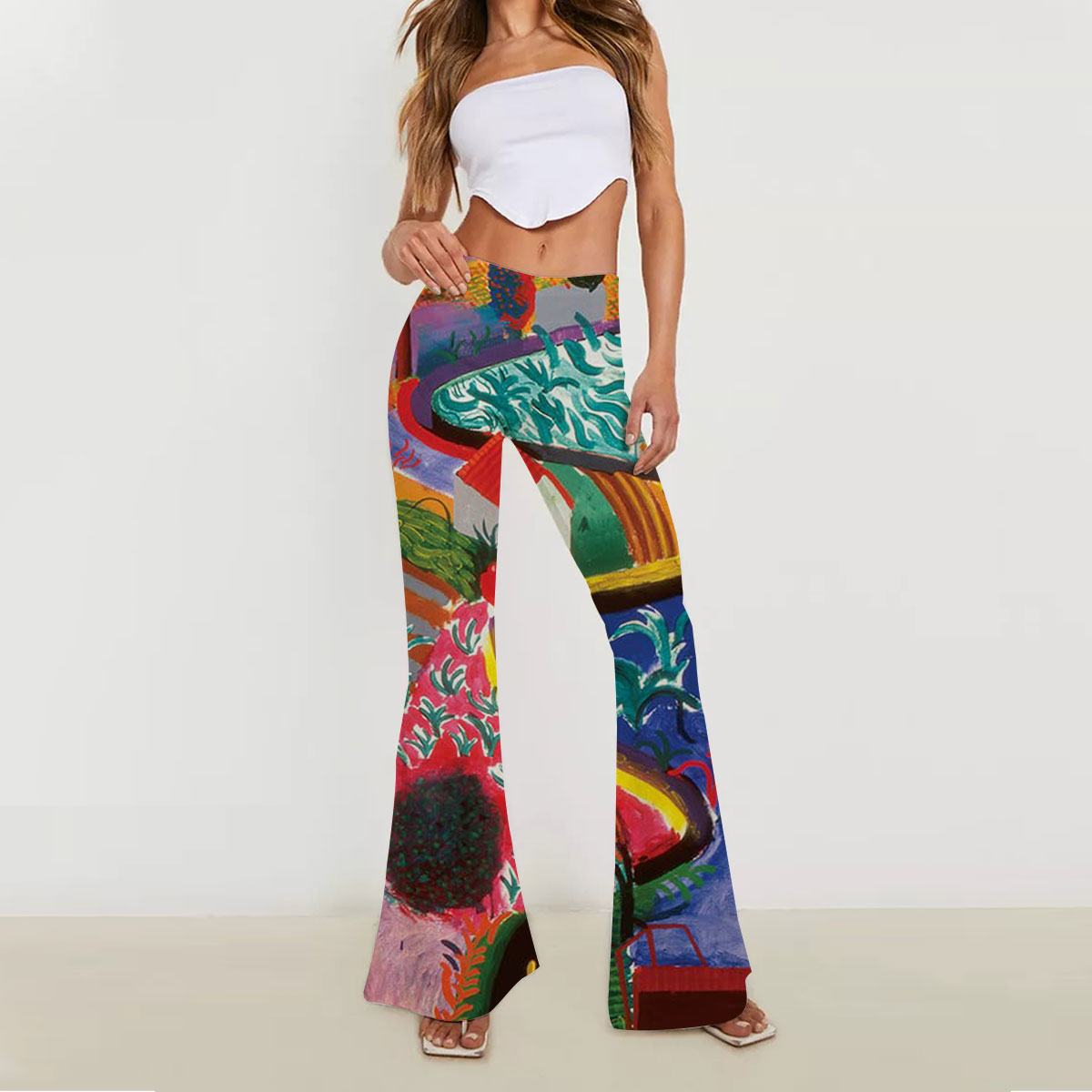Colorful Canyon Skinny Flare Pants