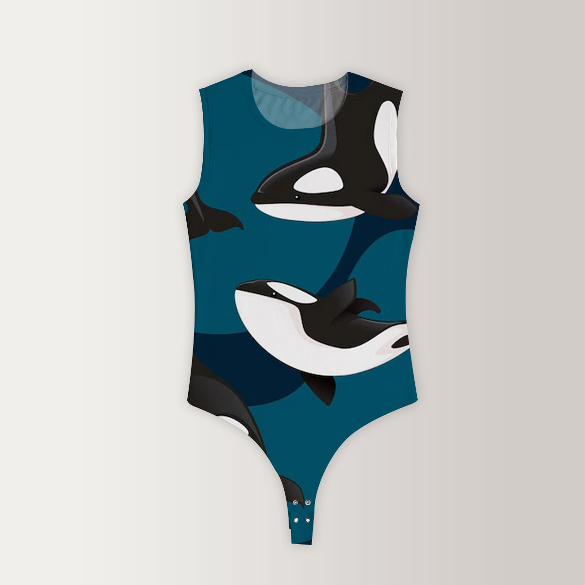 Deap Ocean Orca Sleeveless Bodysuit