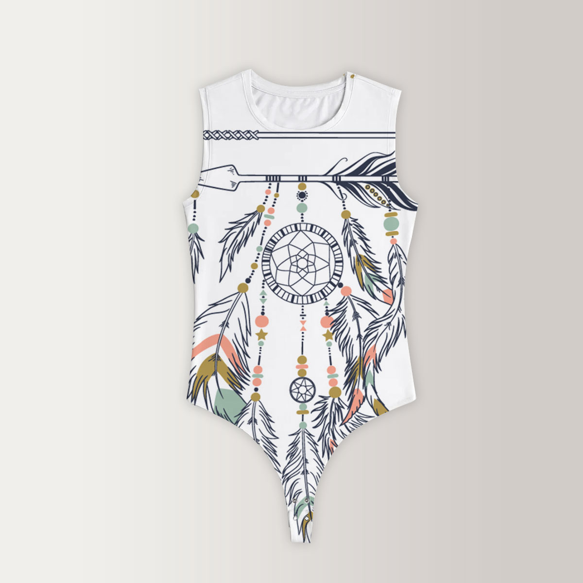 Dreamcatcher Native American Sleeveless Bodysuit