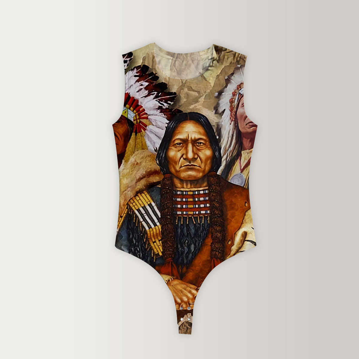 Indigenous Native American Sleeveless Bodysuit