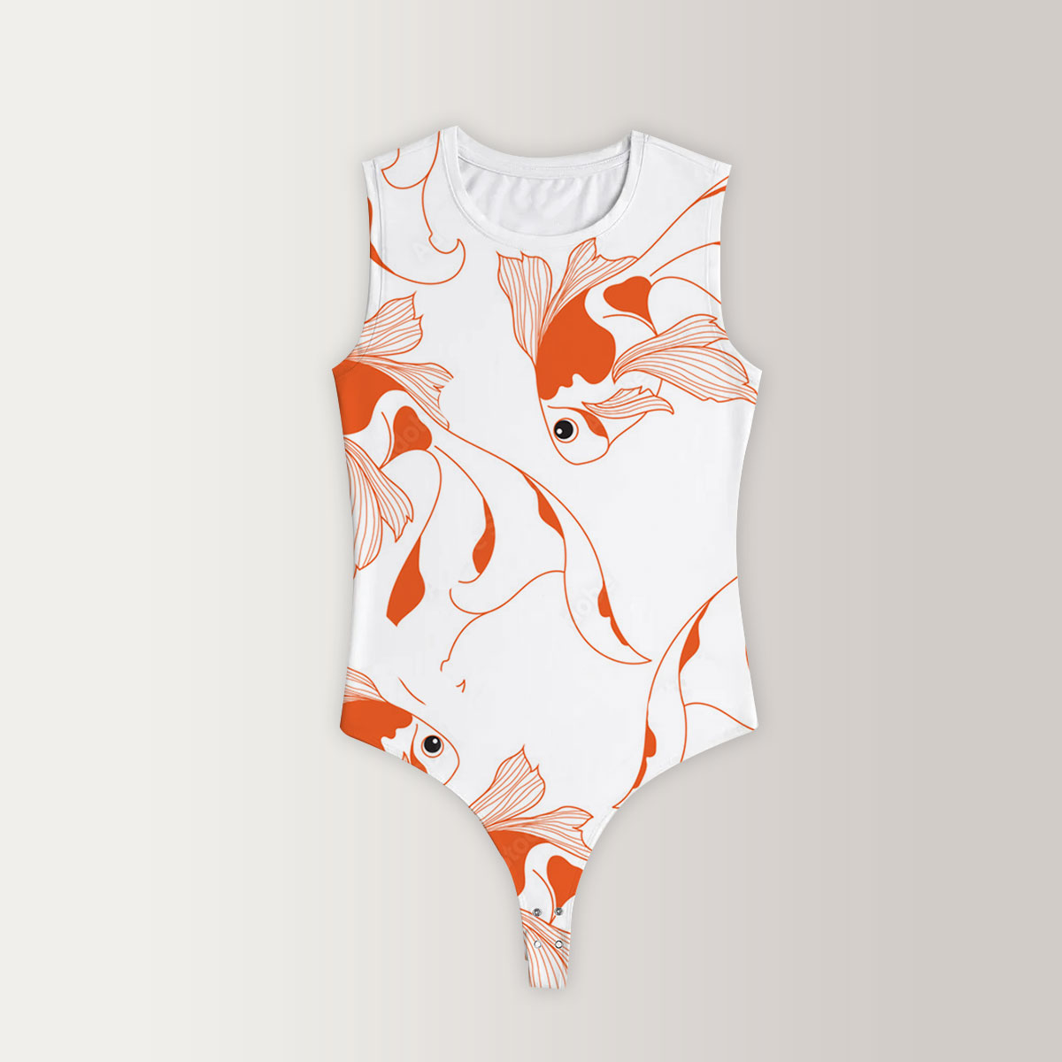 Lovely Goldfish Sleeveless Bodysuit