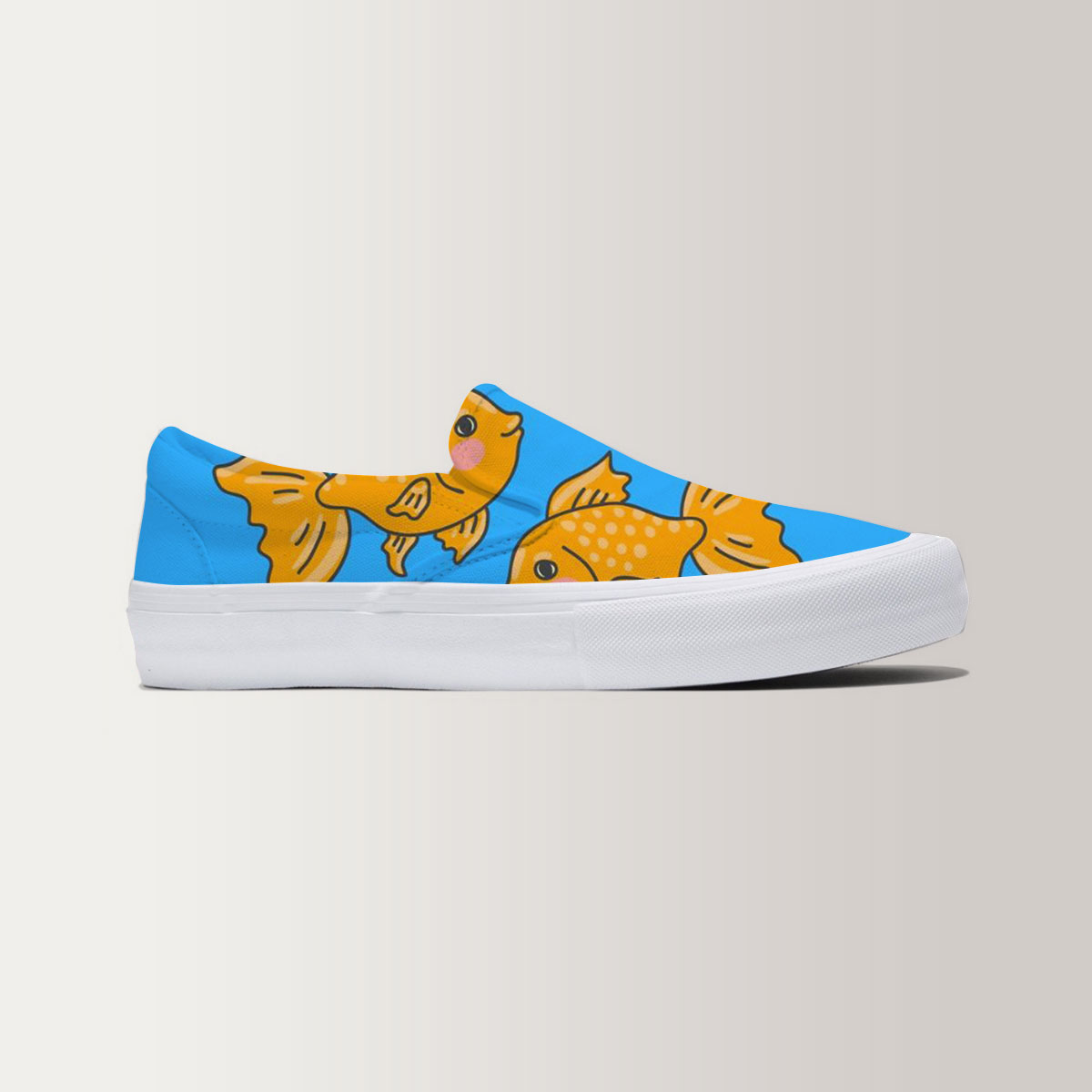 Cartoon Goldfish Slip On Sneakers