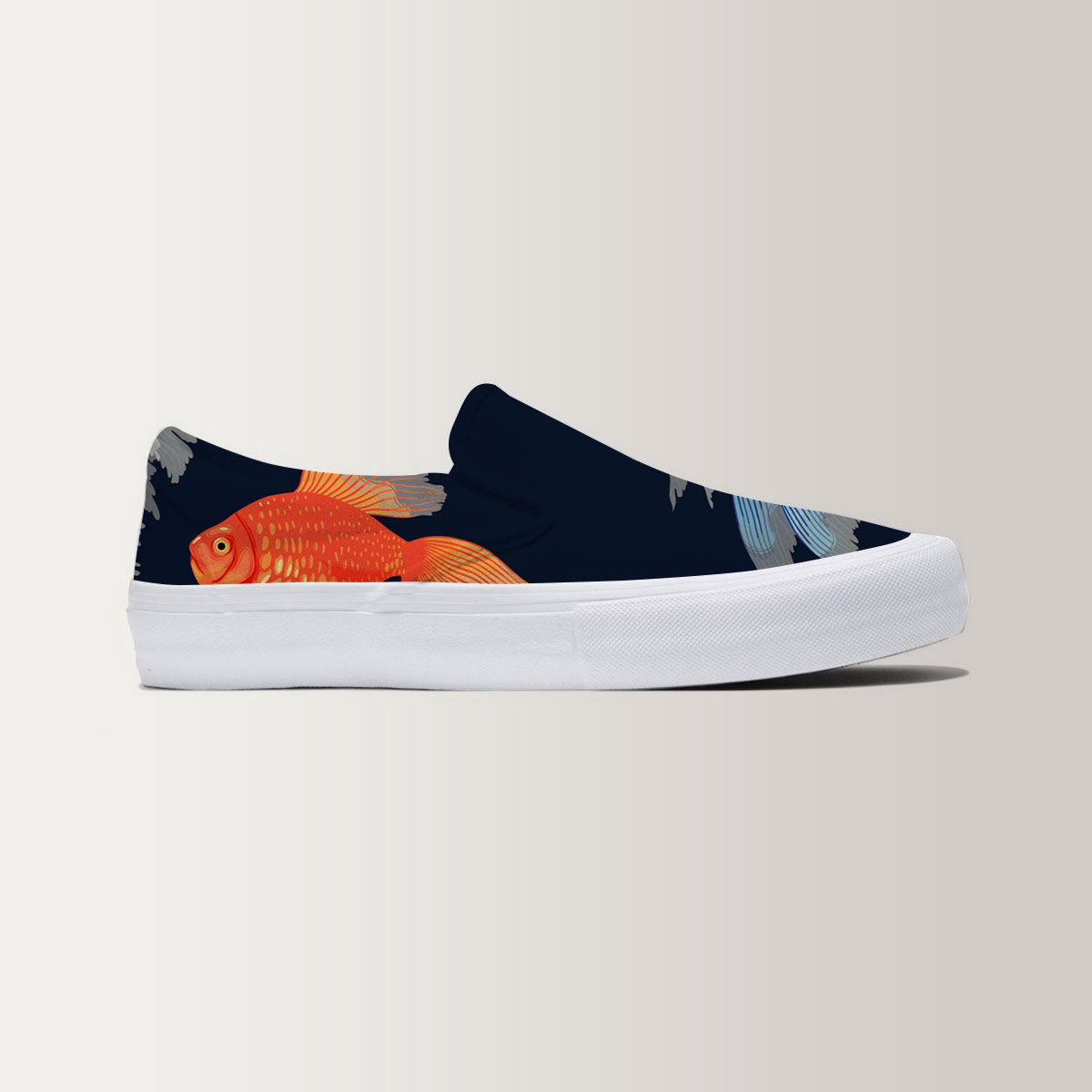 Goldfish Monogram Slip On Sneakers