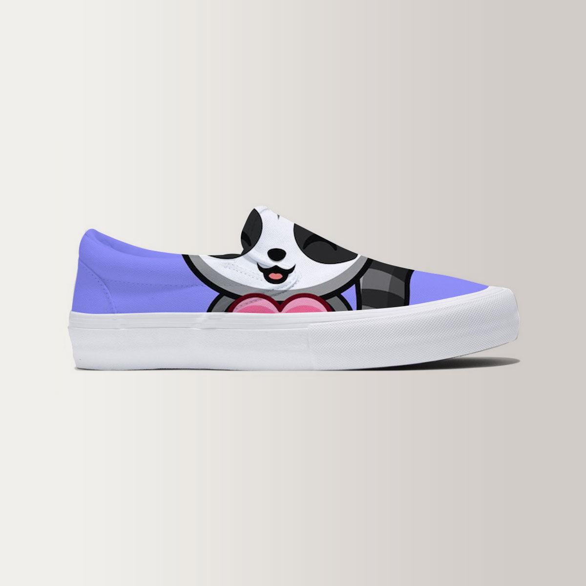 Lovely Raccoon Slip On Sneakers