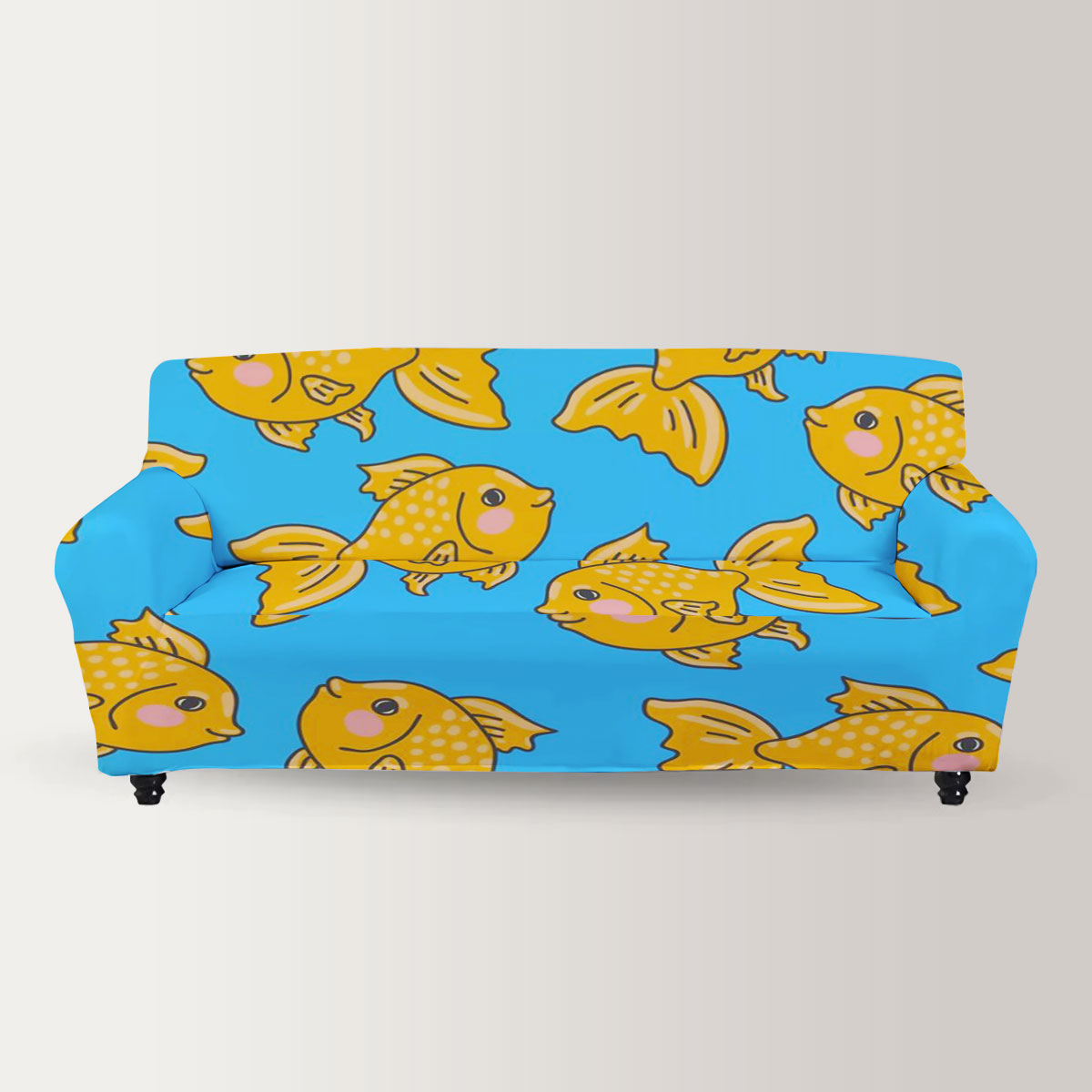 Cartoon Goldfish Sofa Cover