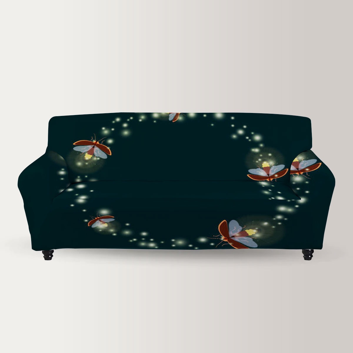 Circle Fireflies Sofa Cover