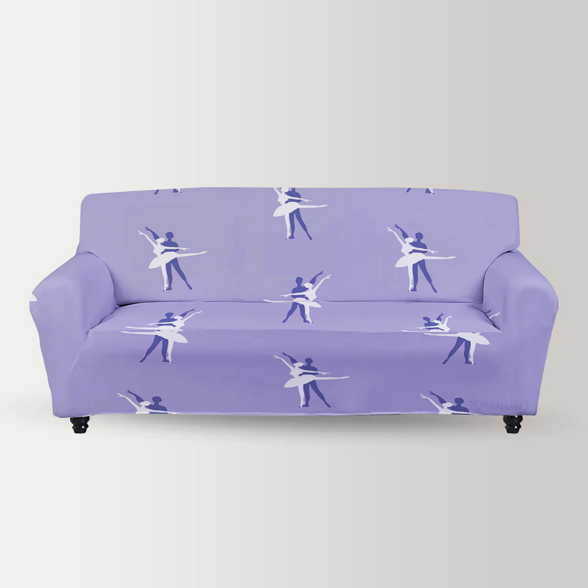 Couple Classical Ballet Dancers Sofa Cover