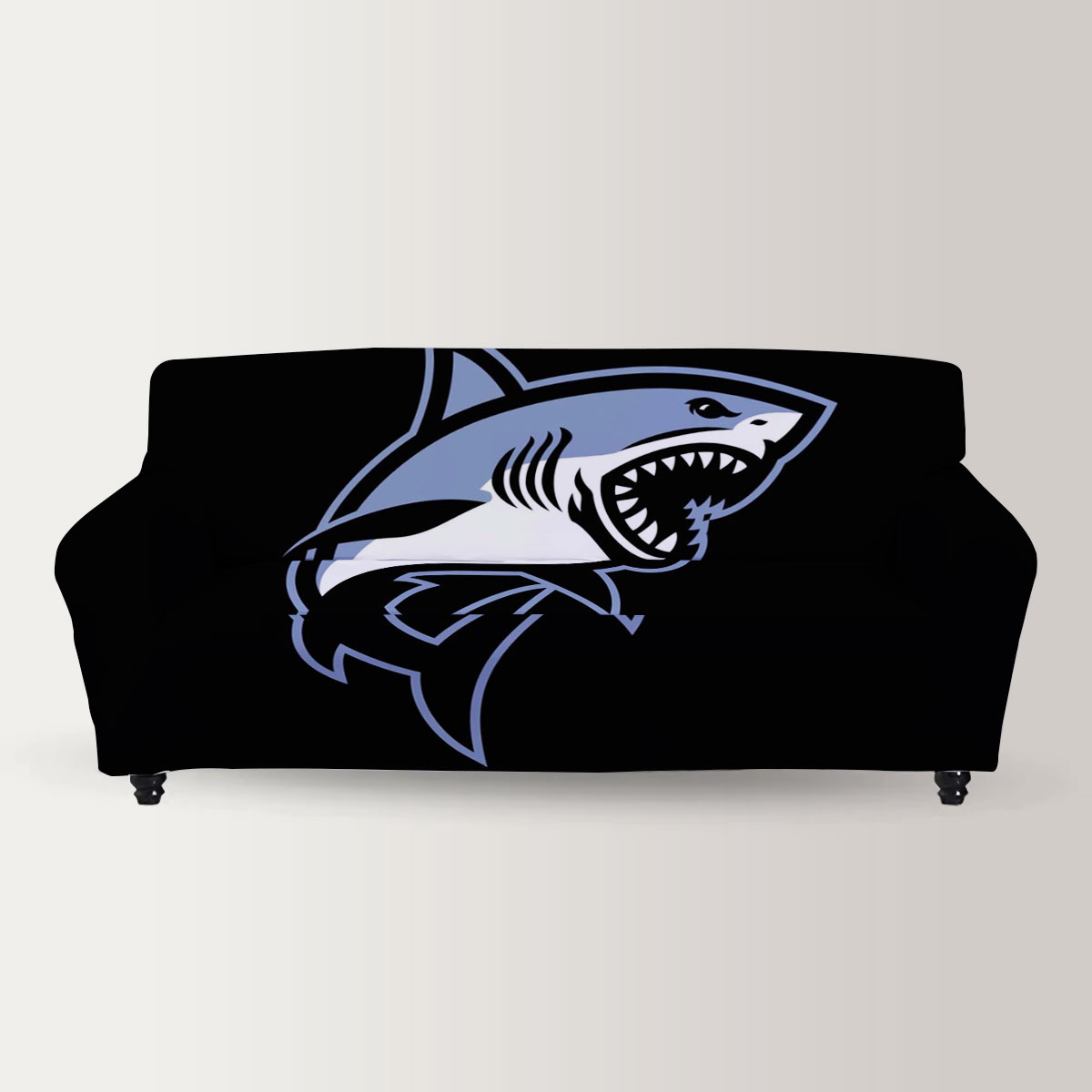Crazy Great White Shark Sofa Cover