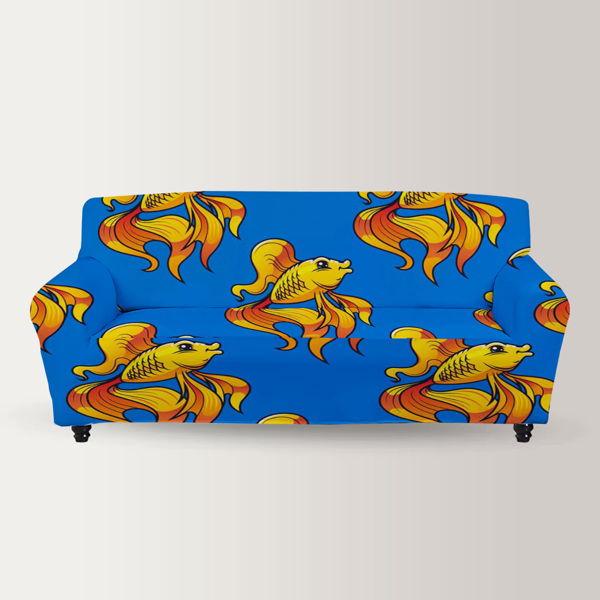 Cute Cartoon Goldfish Sofa Cover