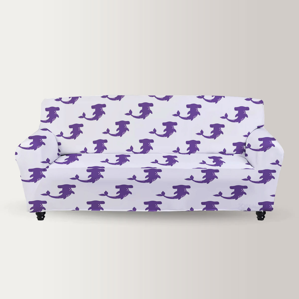 Cute Purple Hammerhead Sofa Cover
