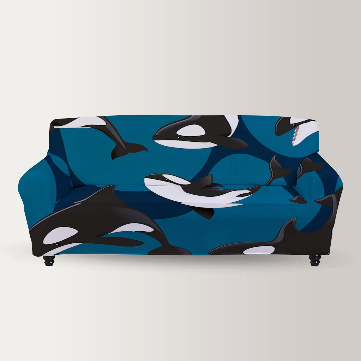 Deap Ocean Orca Sofa Cover