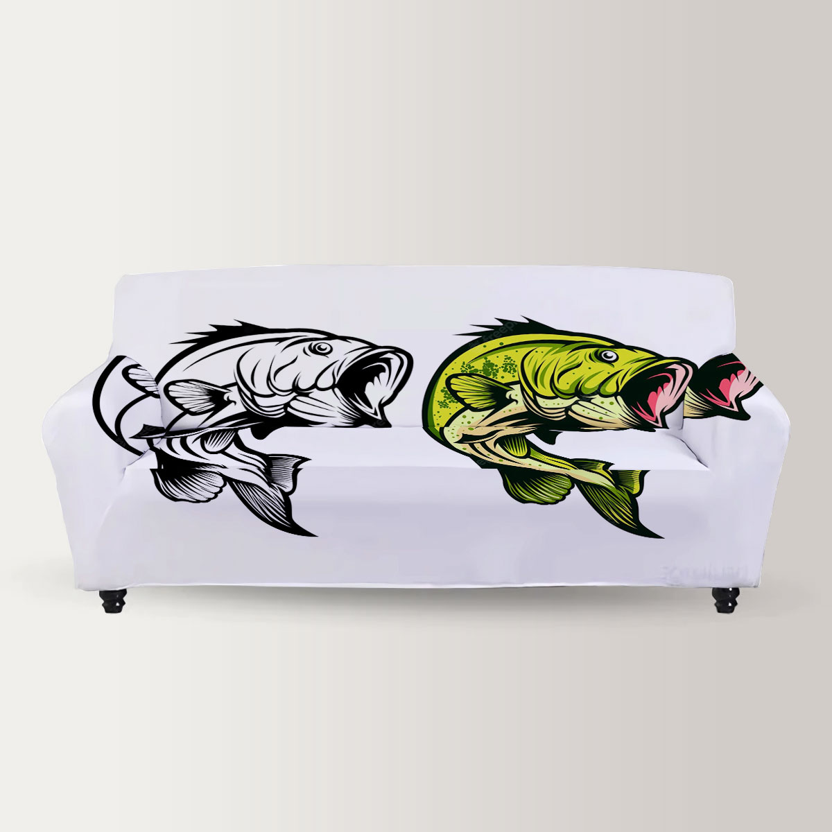 Double Bass Fish Sofa Cover