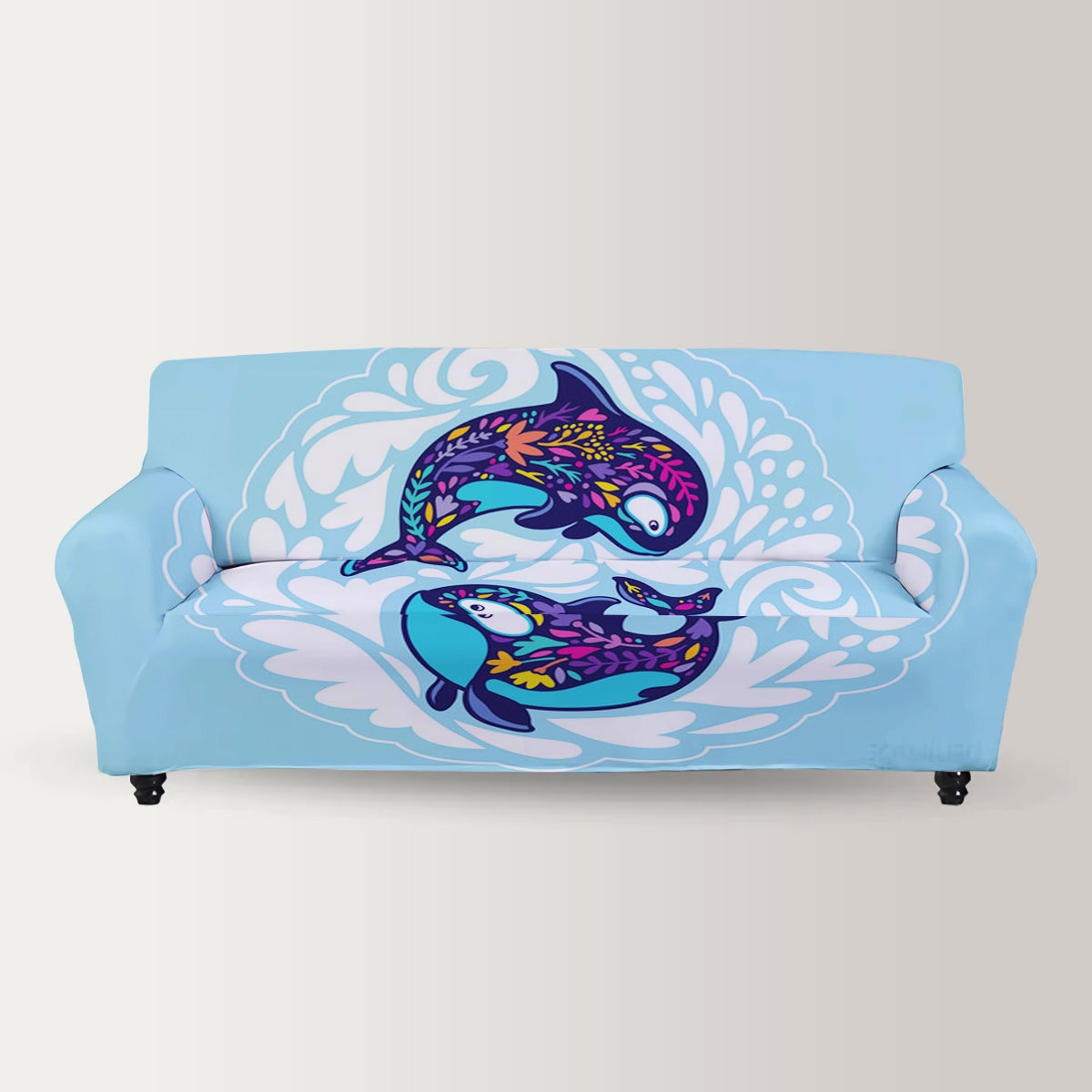 Double Floral Orca Sofa Cover