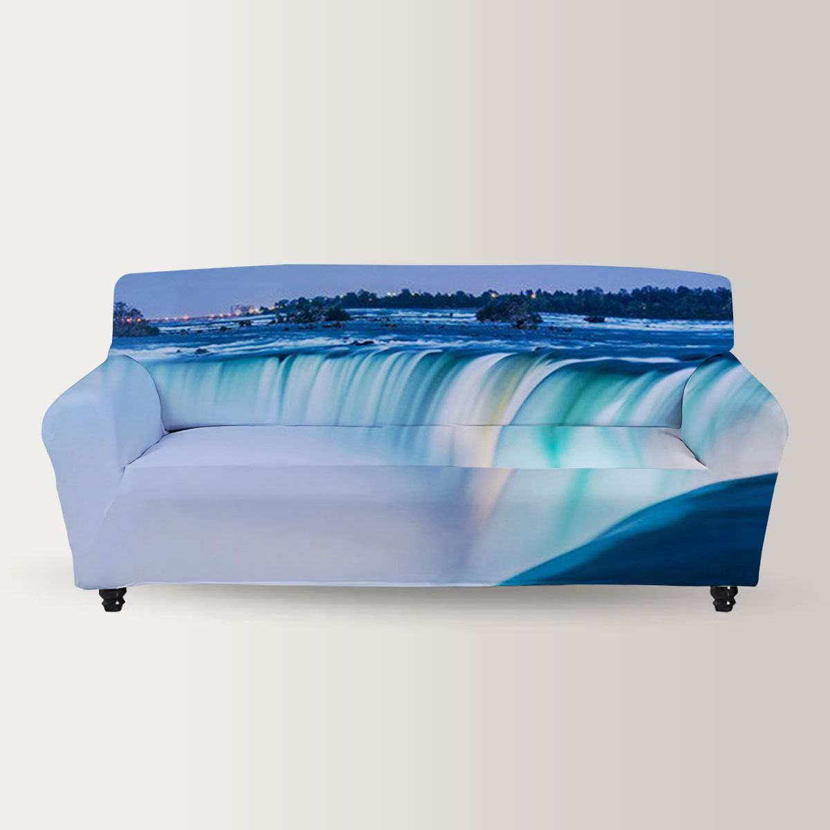 Dusk at Niagara Falls Sofa Cover