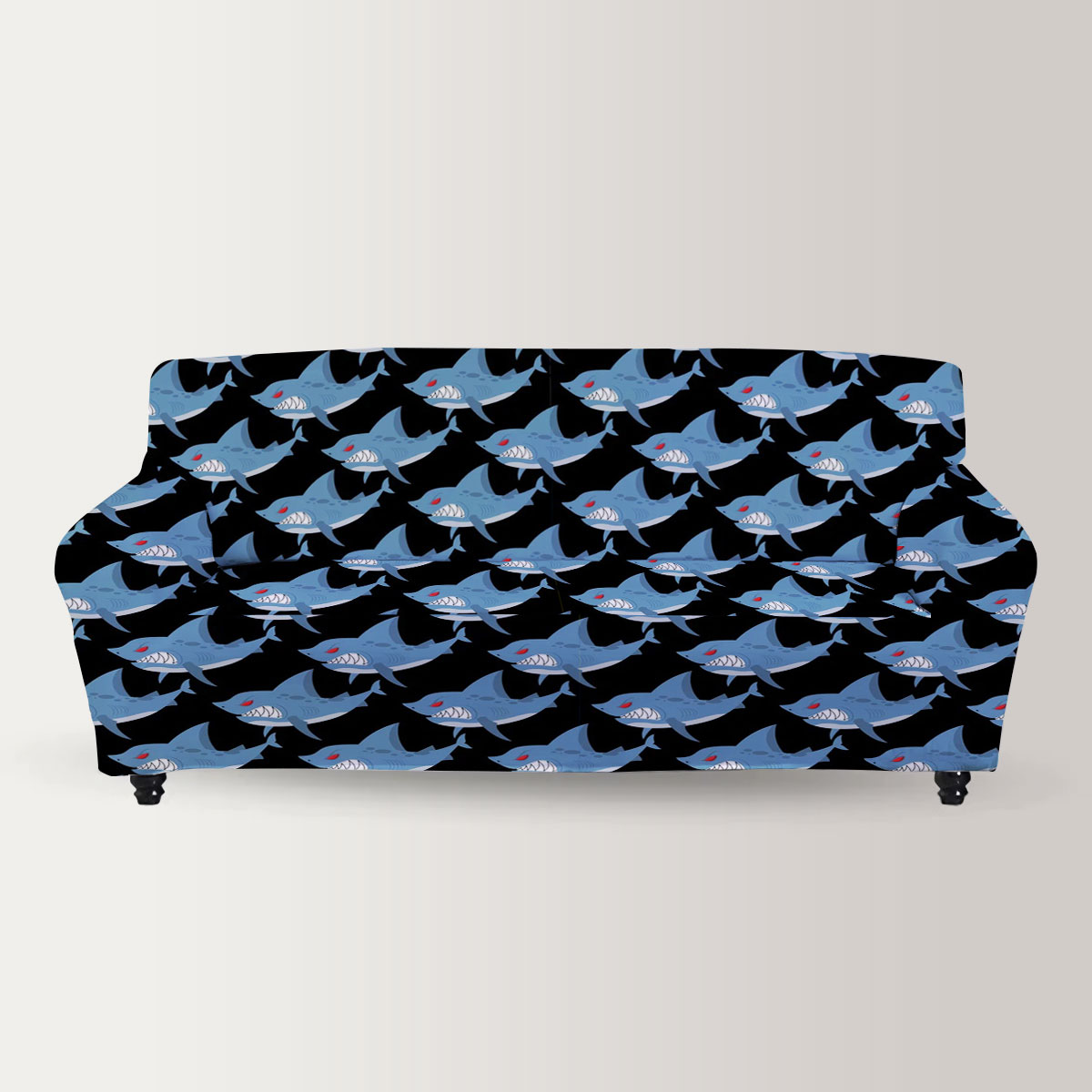 Ferocious Great White Shark Sofa Cover
