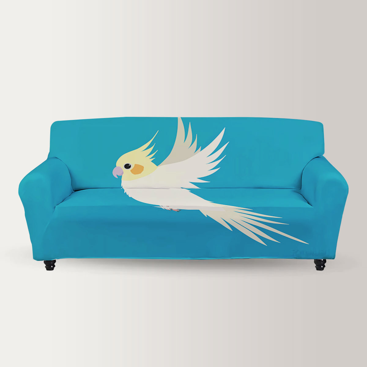 Flying Cockatiel Sofa Cover