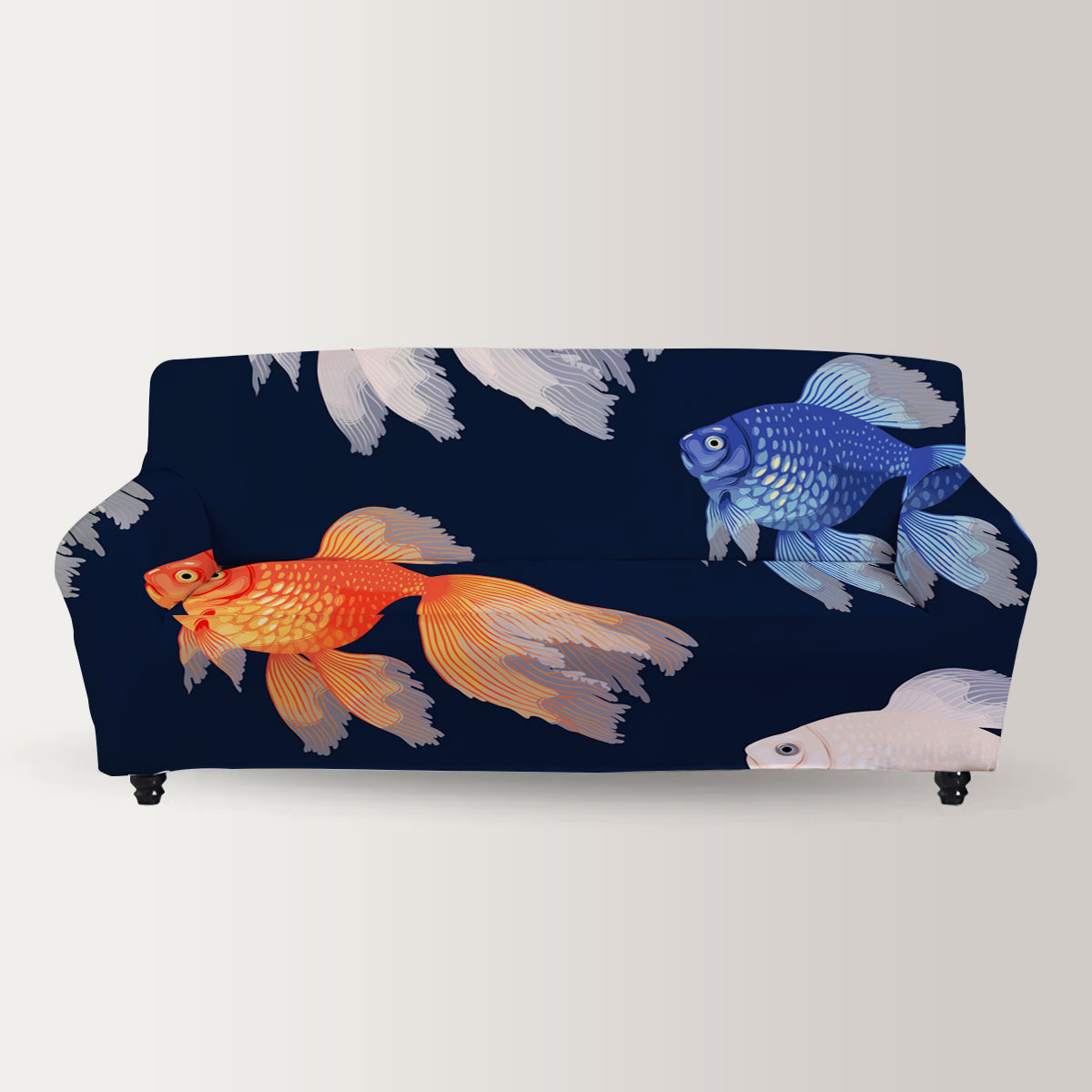 Goldfish Monogram Sofa Cover