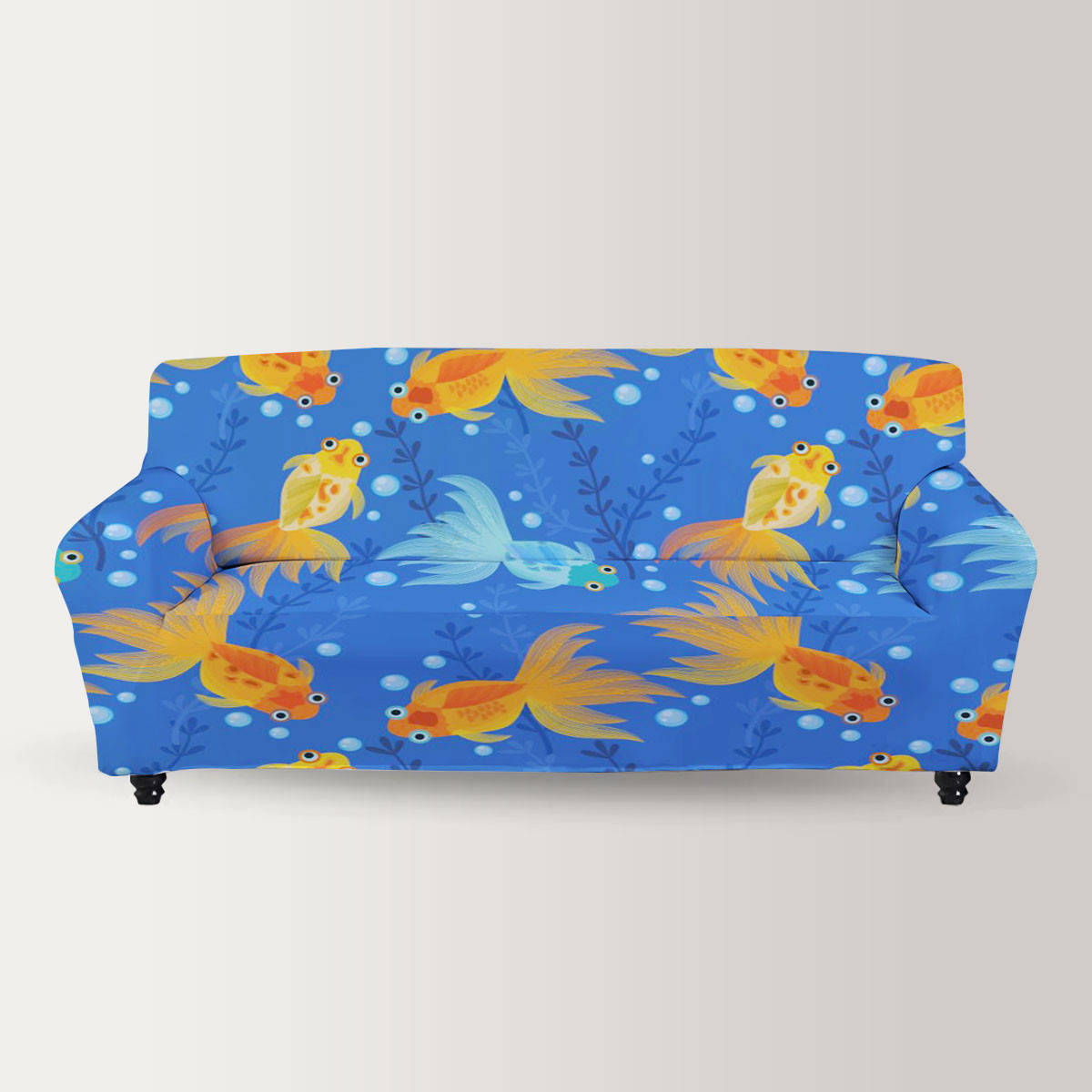 Goldfish Swimming Sofa Cover
