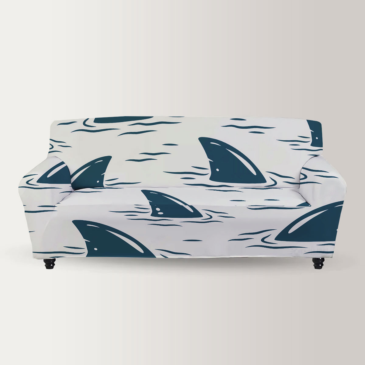 Great White Shark Fin Sofa Cover