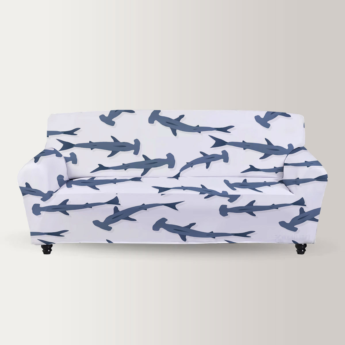 Grey Hammerhead Shark Sofa Cover