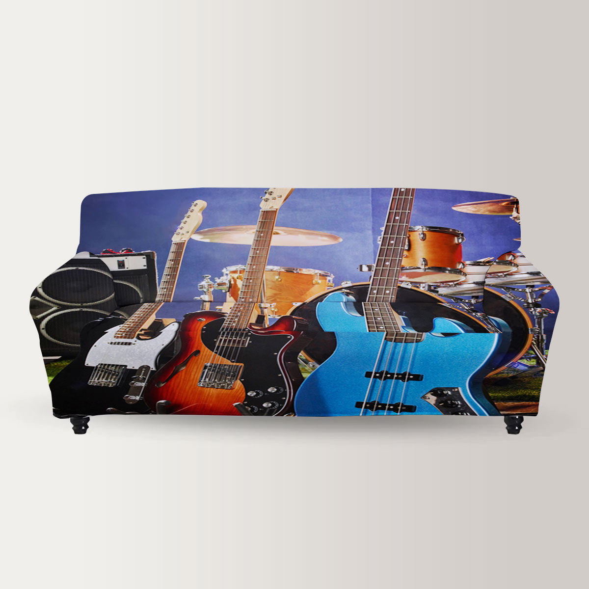 Hippie Electric Guitar Sofa Cover