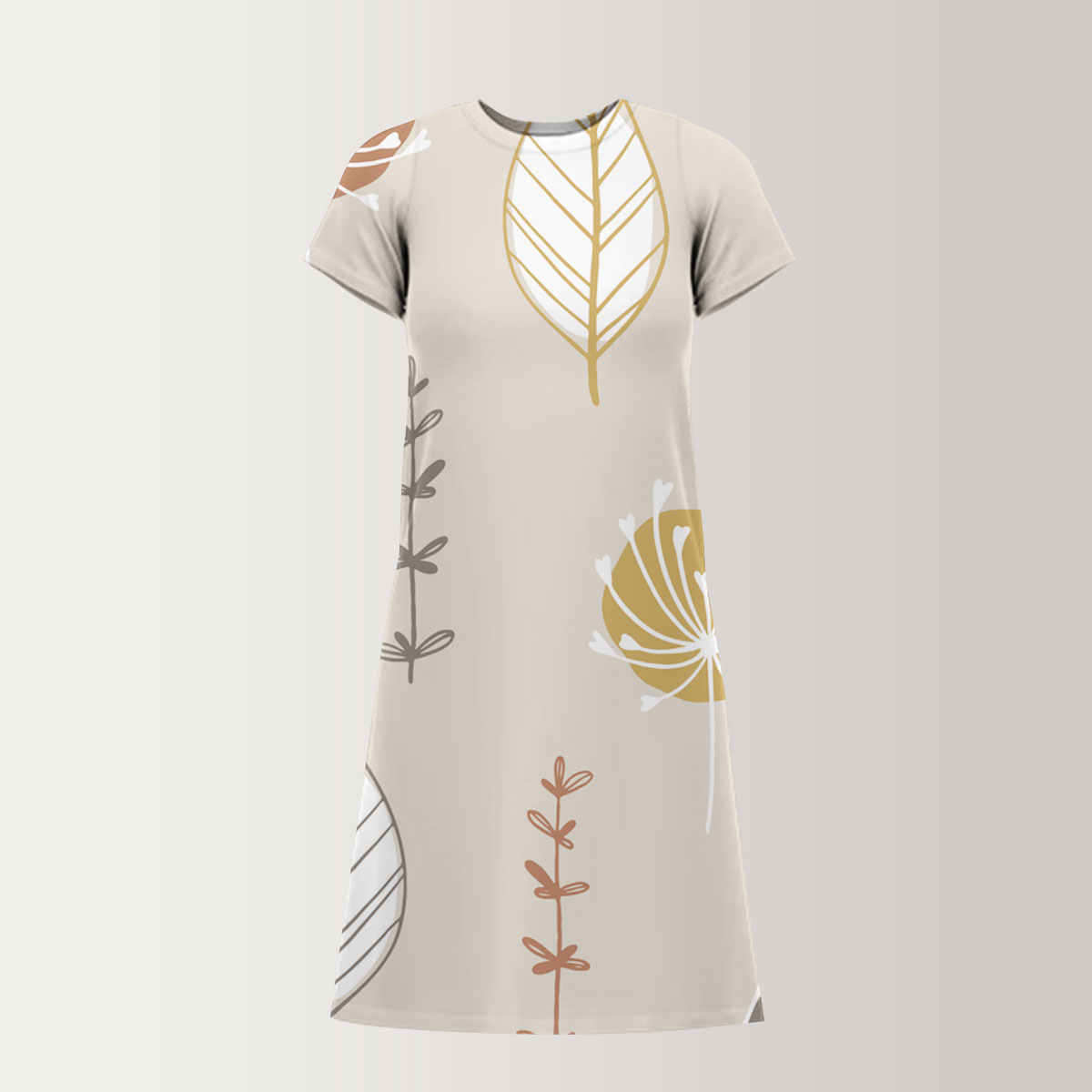 Scandinavian Minimalist T-Shirt Dress