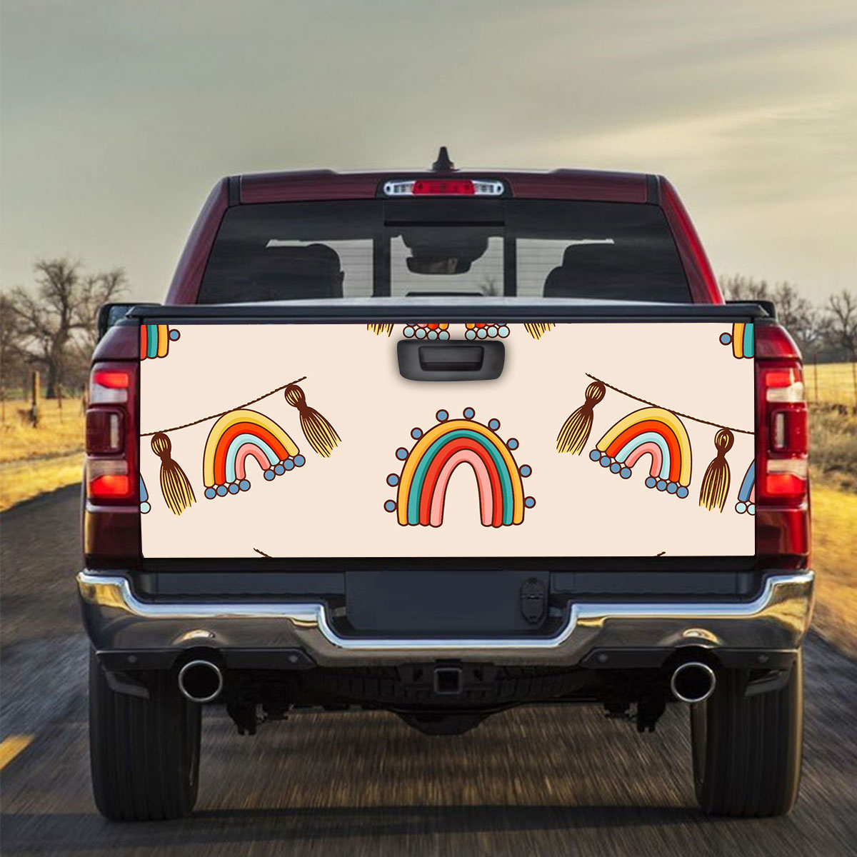Modern Boho Chic Truck Bed Decal