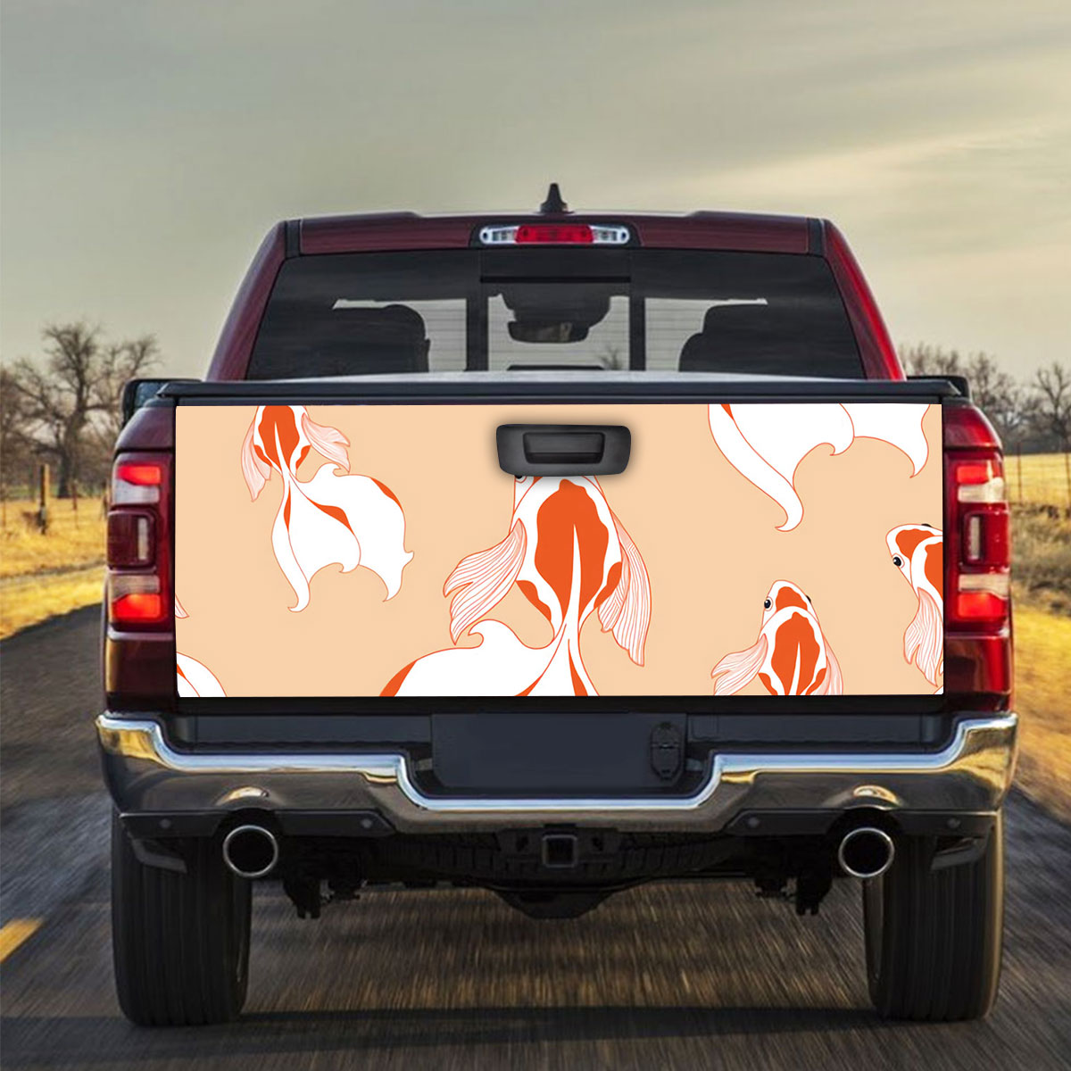Pretty Goldfish Truck Bed Decal