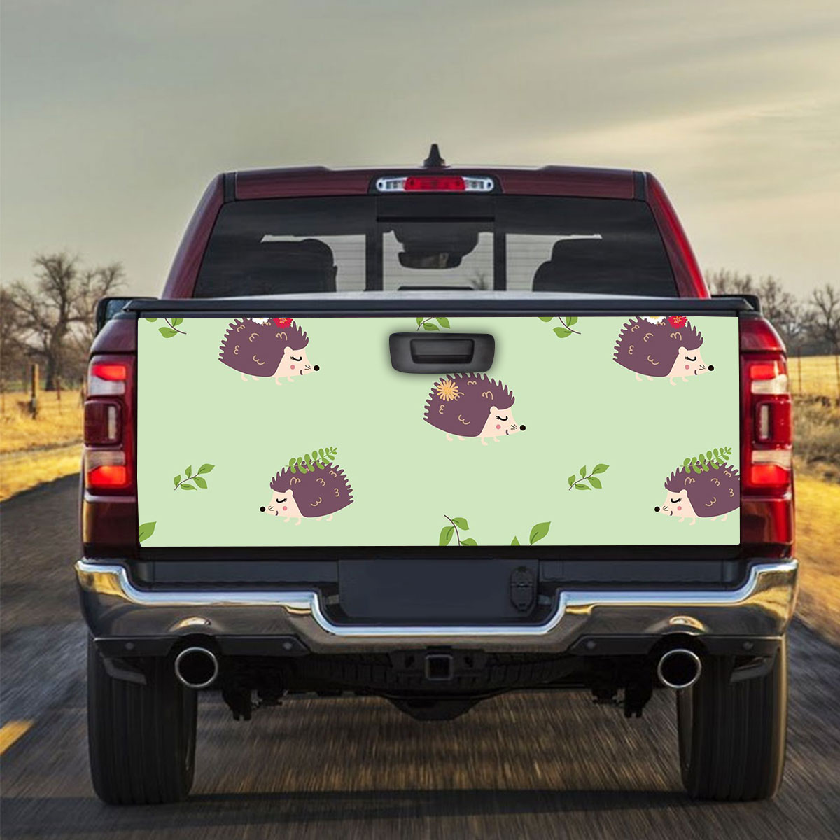 Princess Hedgehog Truck Bed Decal