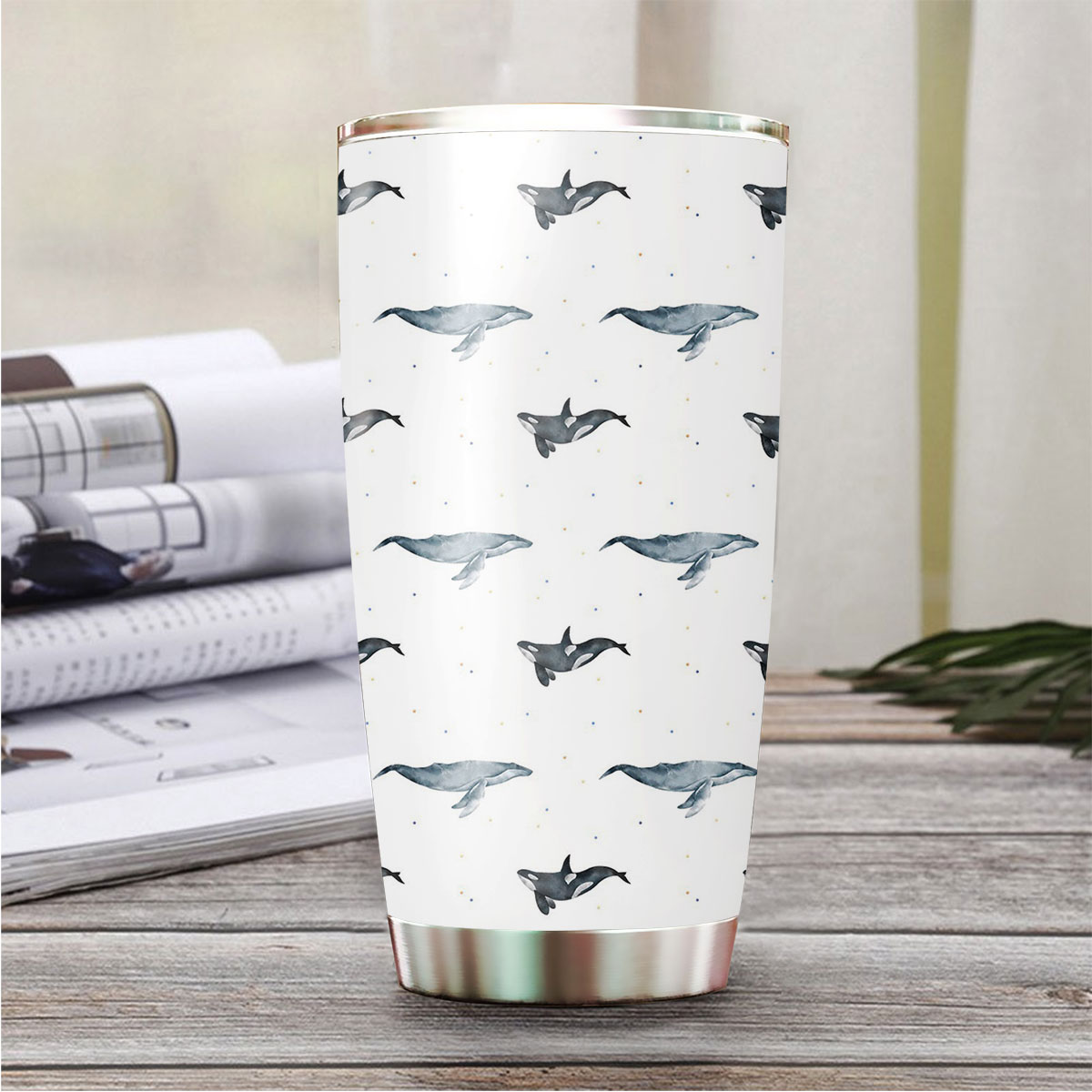 Orca And Whale Tumbler