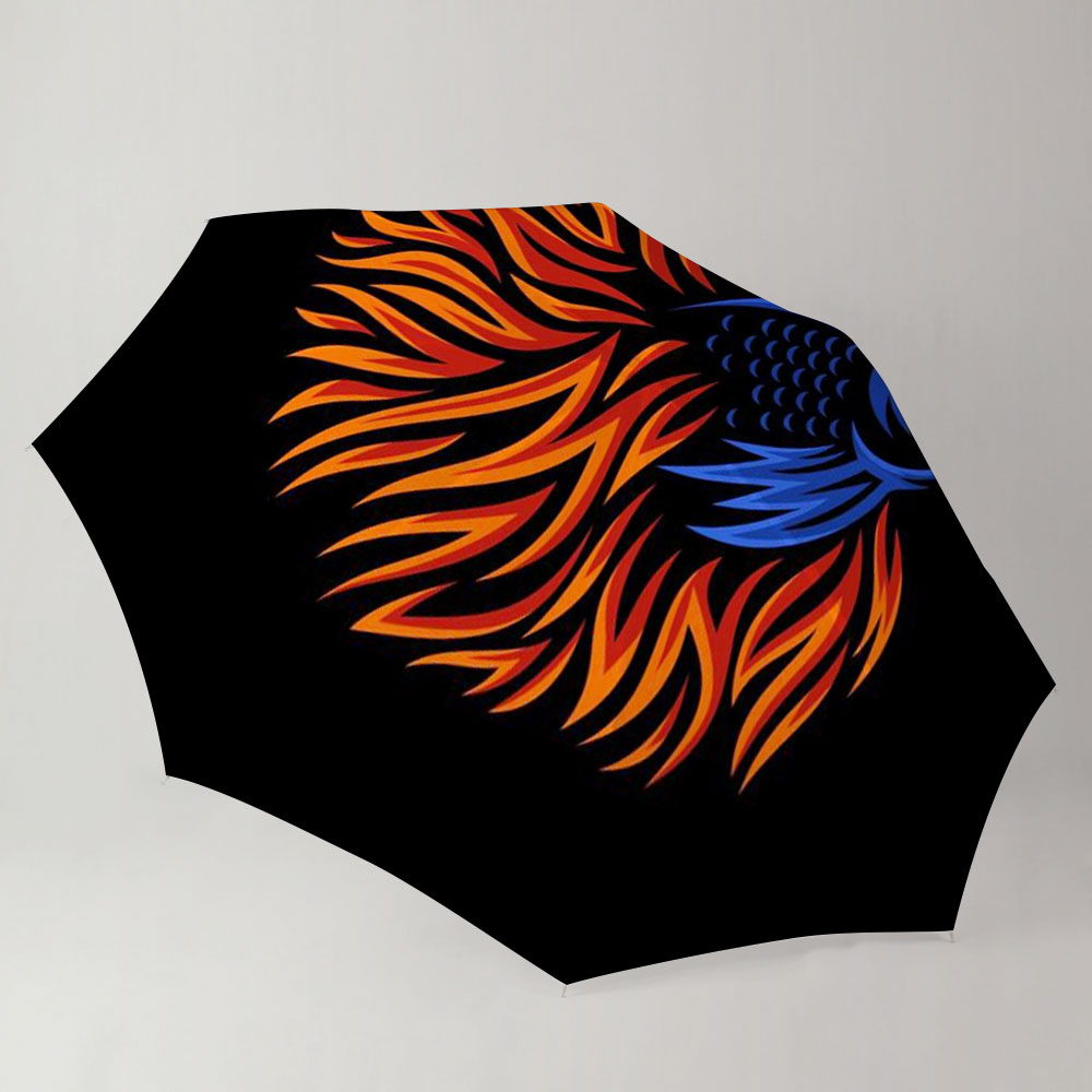 Orange Tail Betta Fish Umbrella
