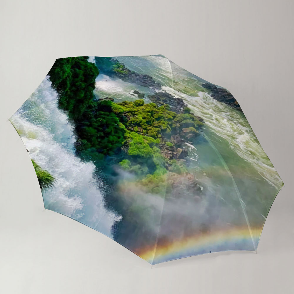 Rainbow Over Iguazu Falls Umbrella