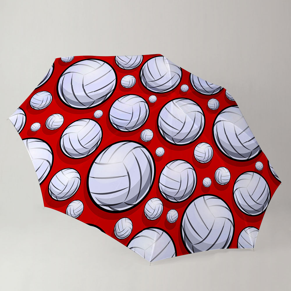Red Volleyball Umbrella