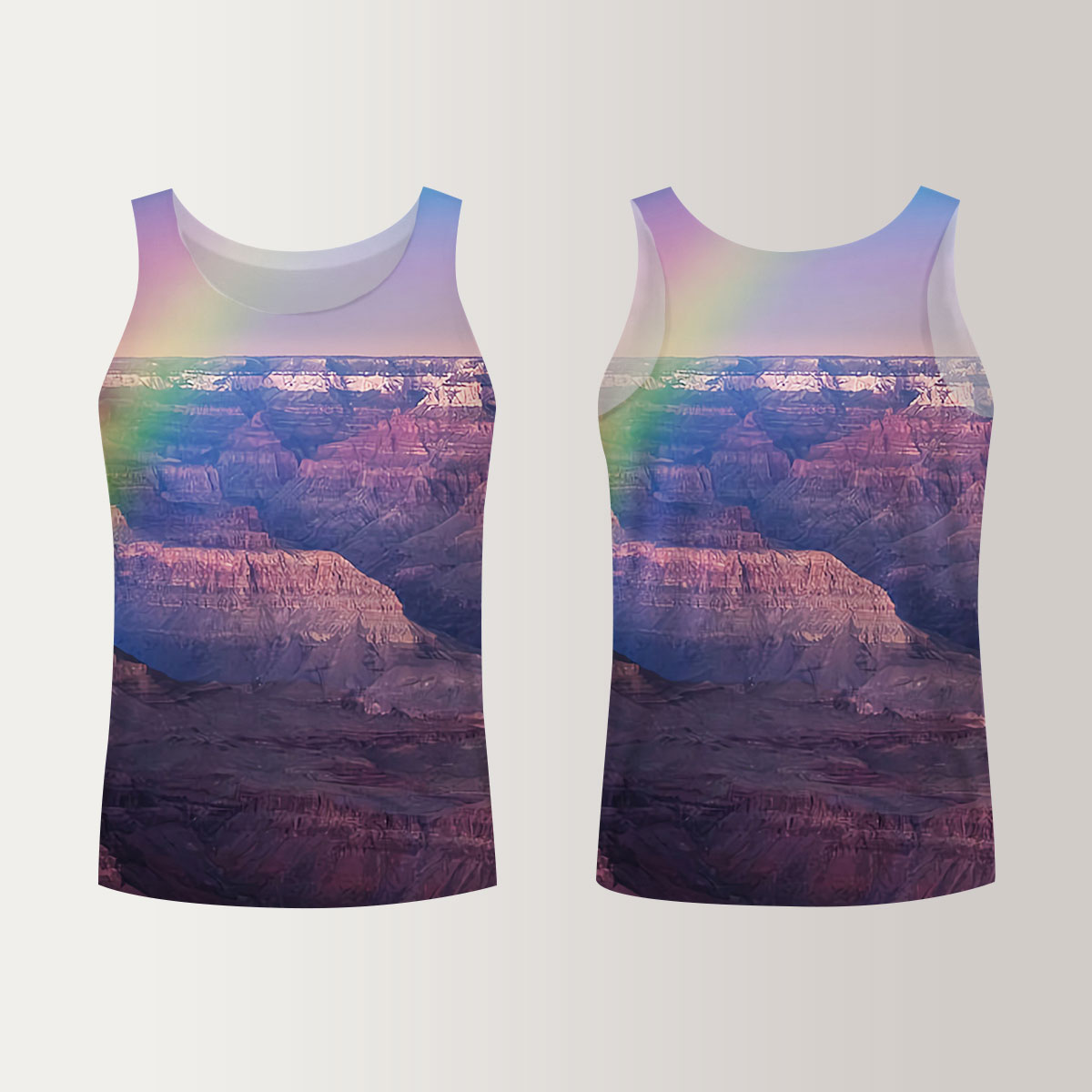 Rainbow Over Grand Canyon Unisex Tank Top