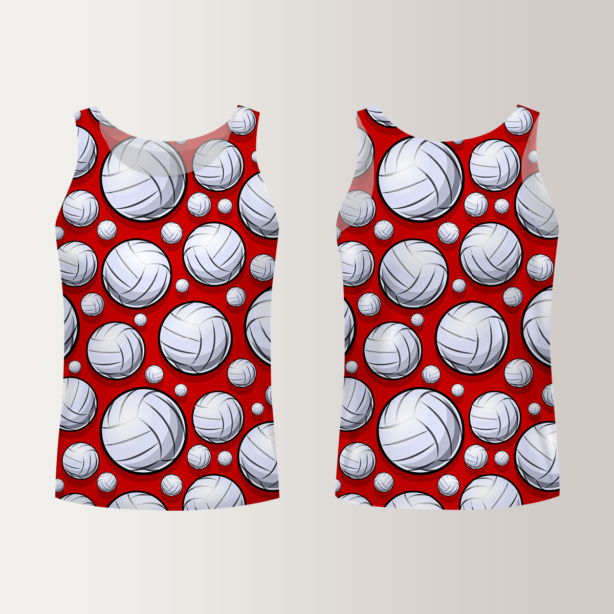 Red Volleyball Unisex Tank Top
