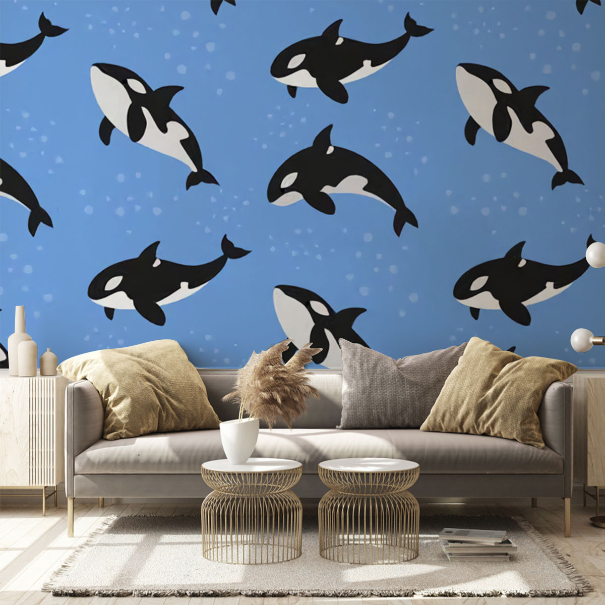 Ocean Orca Whale Wall Mural