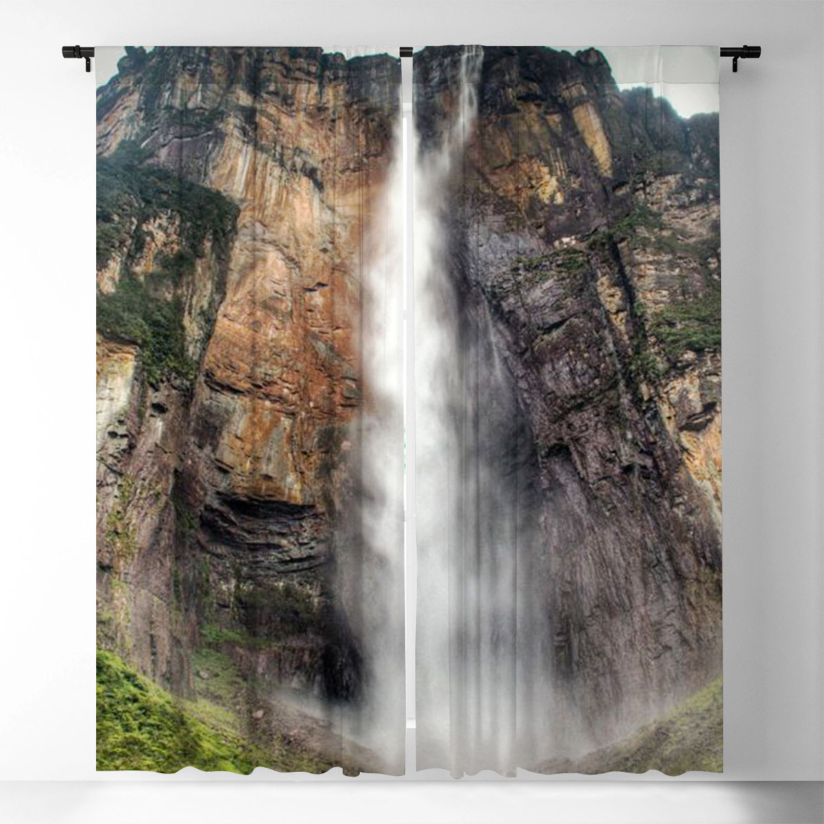 Salto Angel Waterfall Window Curtain
