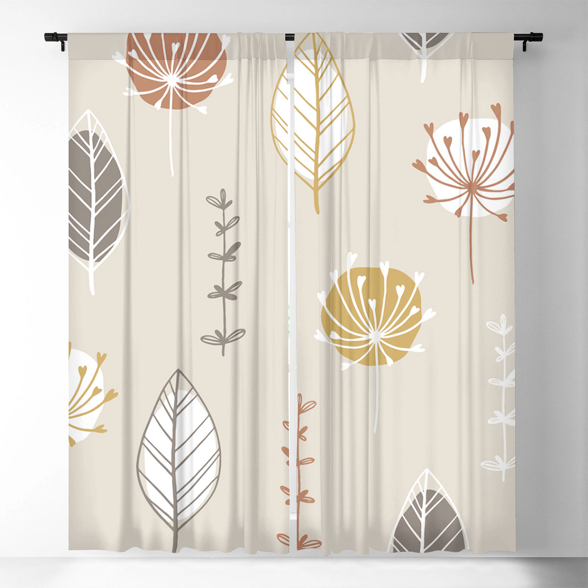 Scandinavian Minimalist Window Curtain