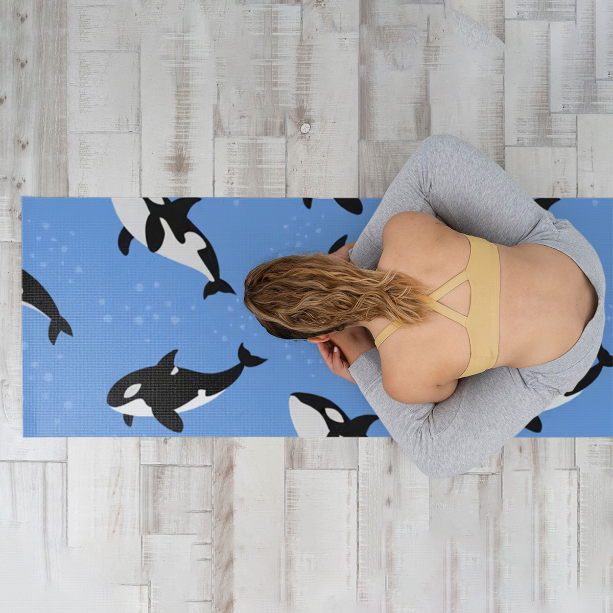 Ocean Orca Whale Yoga Mat
