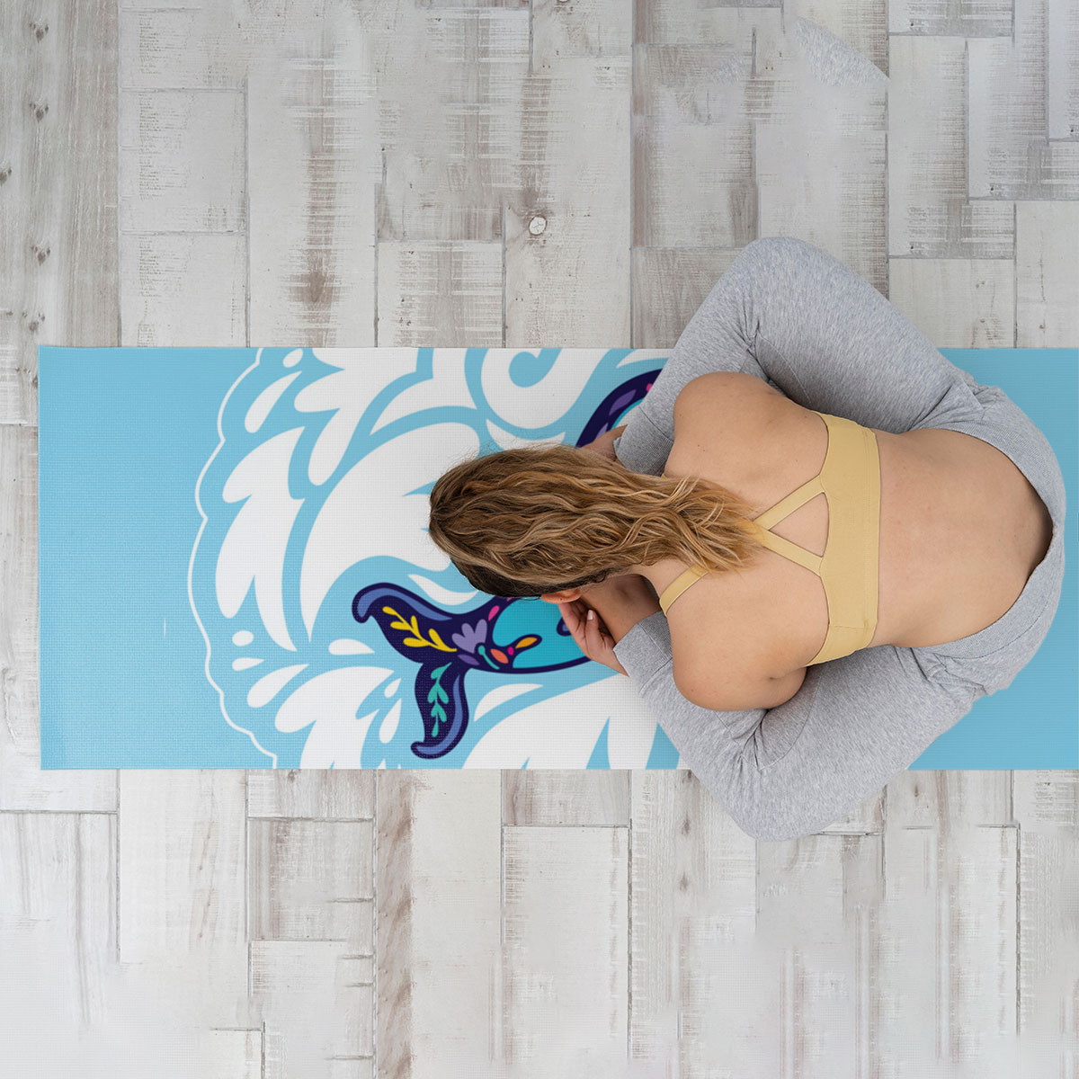 Peaceful Ocean Orca Yoga Mat
