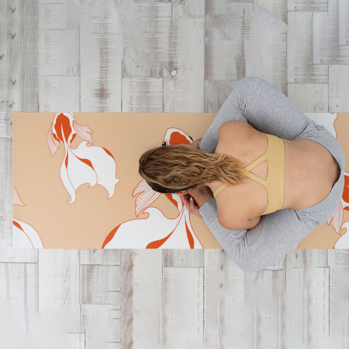 Pretty Goldfish Yoga Mat