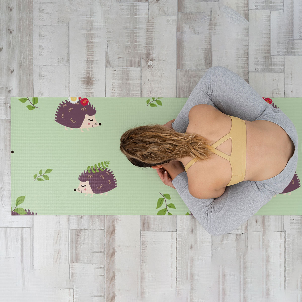 Princess Hedgehog Yoga Mat