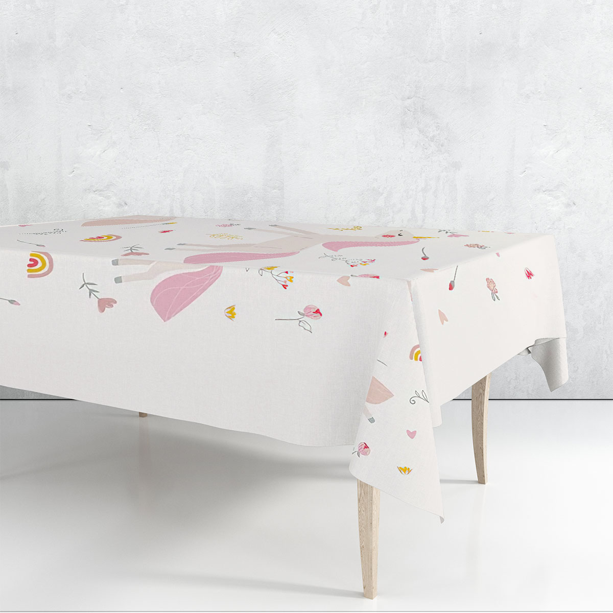Cute Unicorn Rectangle Tablecloth_1_2.1